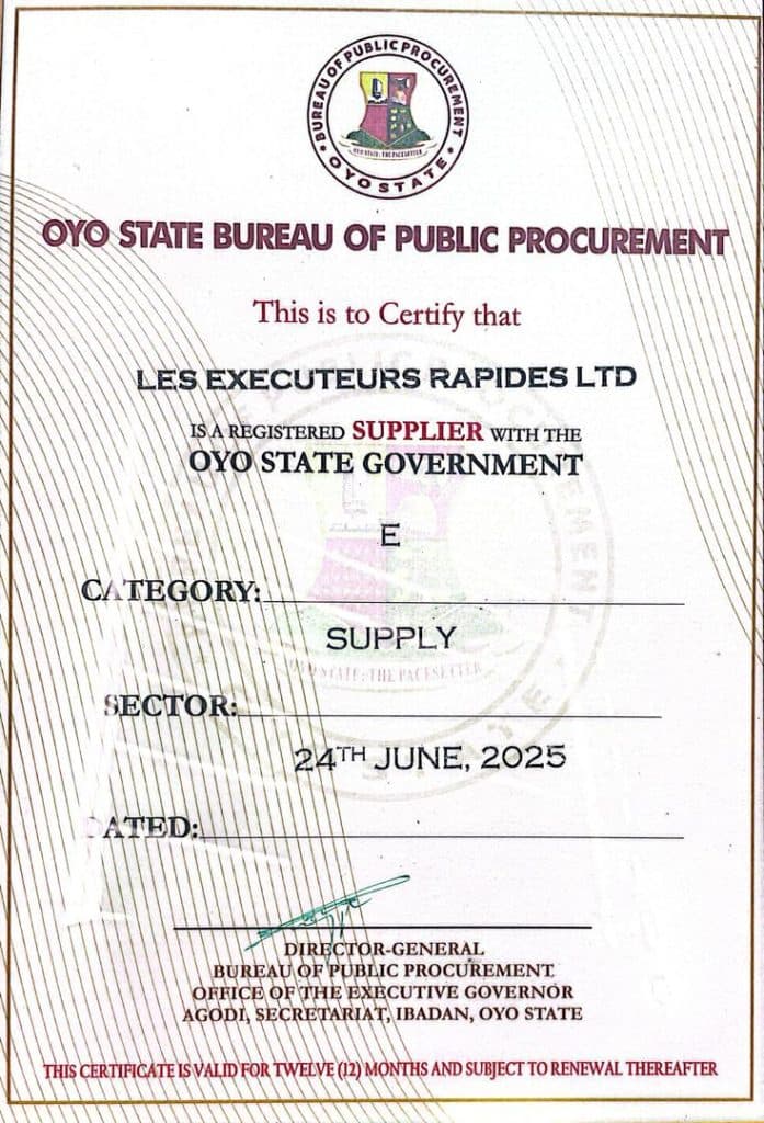 Certificate of Registration